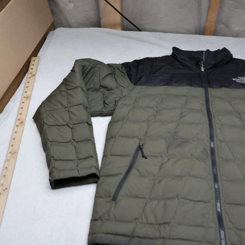 North Face Down‎ Jacket Mens Large Green Ravenwood 550 Fill Light Quilted Puffer
